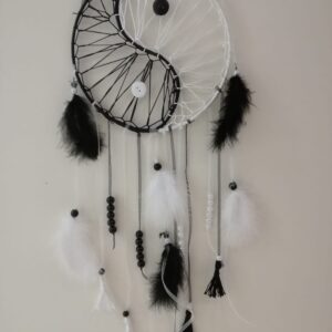 Attrape-Rêves Yin-Yang Noir & Blanc